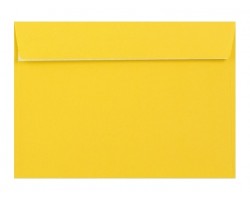 Barevná obálka s krycí páskou žlutá 