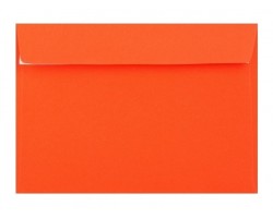 Barevná obálka s krycí páskou oranžová 